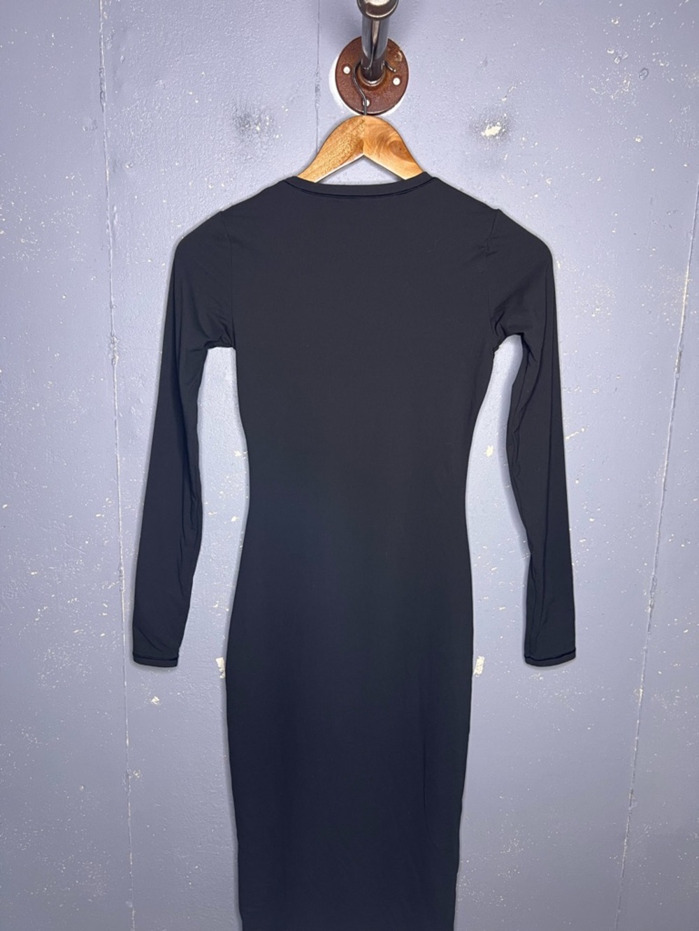 SKIMS Fits Everybody Crew Neck Long Sleeve Dress Size Medium - Picture 4 of 6